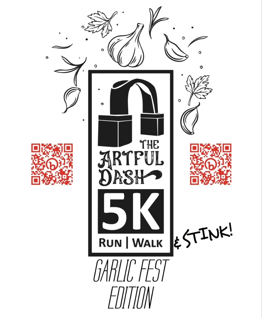KS_ArtsTrail's tweet photo. Sign up for this year's #ArtfulDash by September 19 to get your guaranteed Special #GarlicFest Edition Long-Sleeve Hooded T-shirt!
Register today directly at: https://t.co/pK0AKy4Q94 https://t.co/cxEMCwLZG8