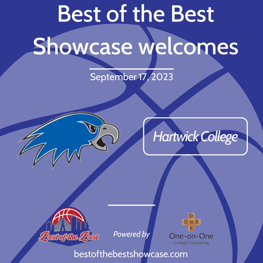 Excited to have you join us @HartwickWbb for our showcase on September 17th at Babson College from 9am- 1pm! 🏀