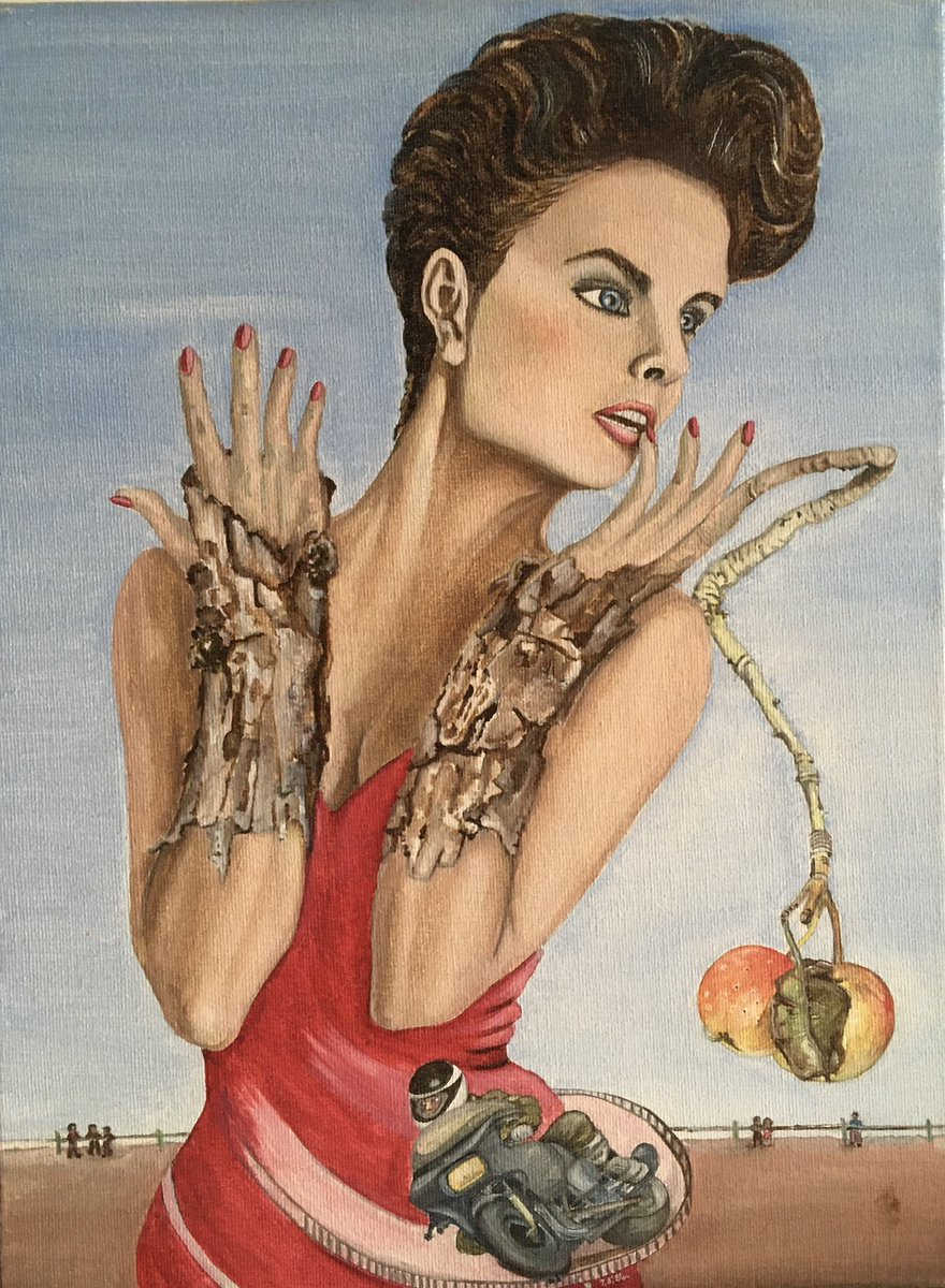 …’Adam and Eve’……Pauline Suett Barbieri. Oil on canvas. #Liverpoolartist