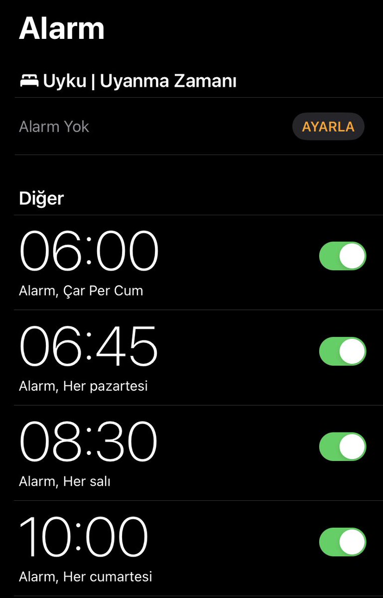 Artık hayatım bundan ibaret. Alarmsız bir hayat diliyorum kendime!😅