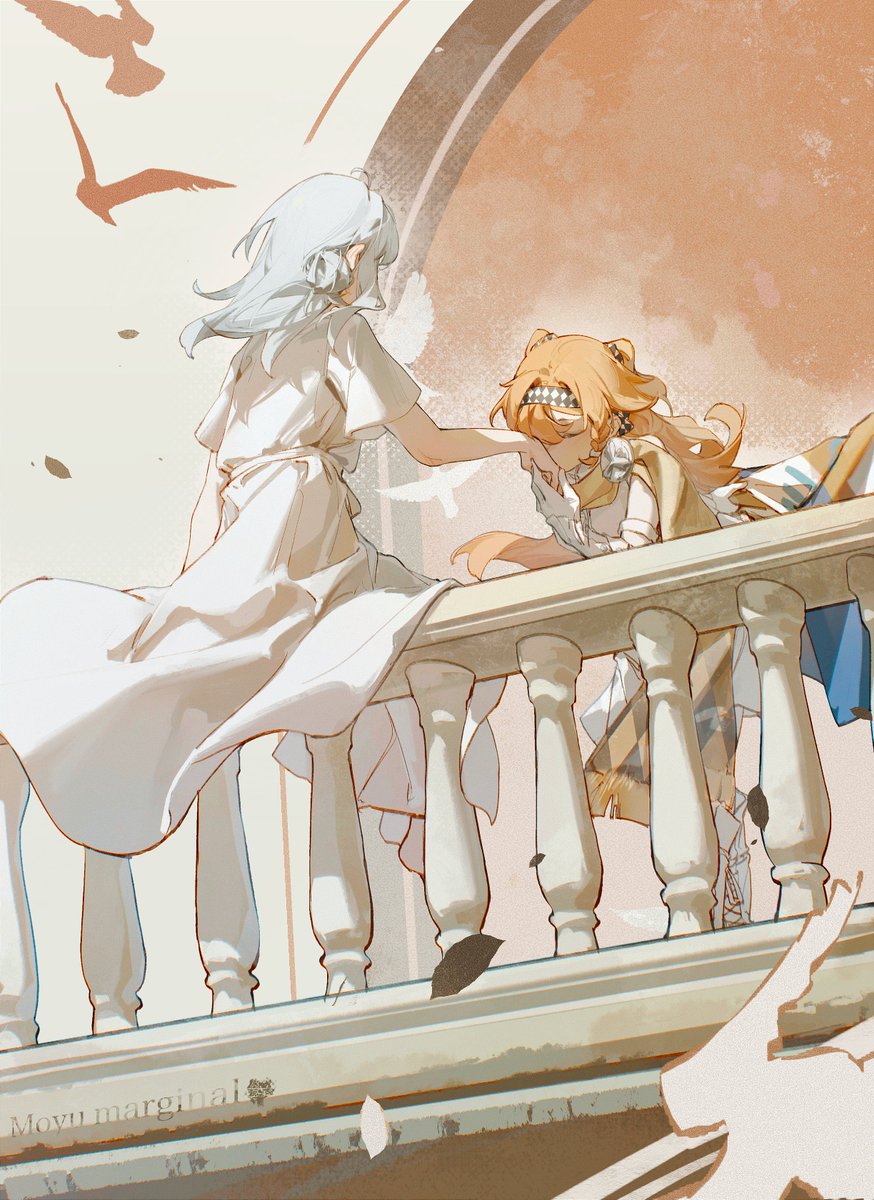 moyu1756's tweet photo. #リバース1999  
#Reverse1999
The Runaway Princess and Her Knight https://t.co/ybxHhVvXKv