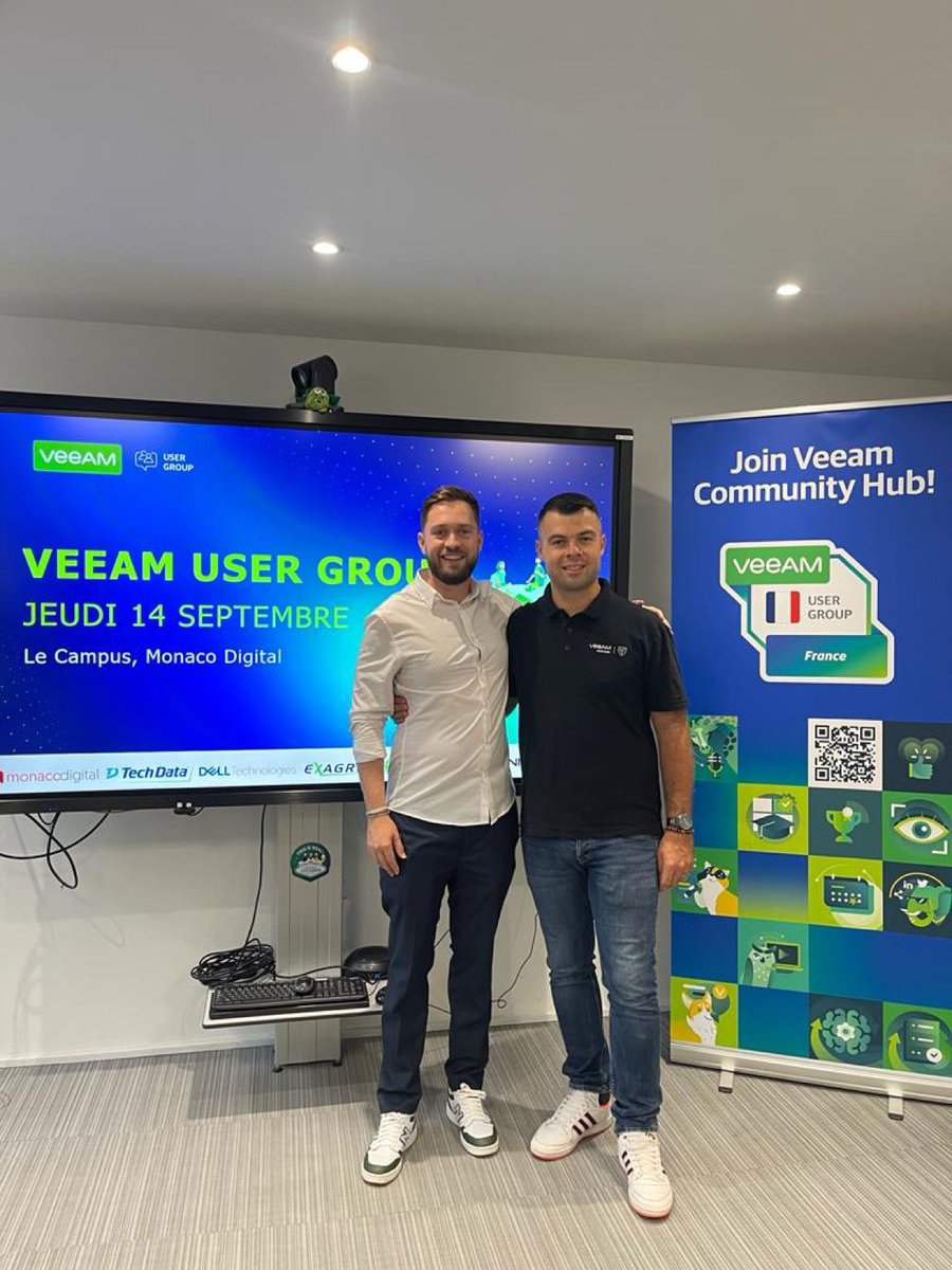 VeeamCommunity's tweet photo. Happy Friday! It has been a full week. From Prague to Buenos Aires, we shared the #VeeamCommunity worldwide 🌏💚 https://t.co/fsLA5ZnGn0