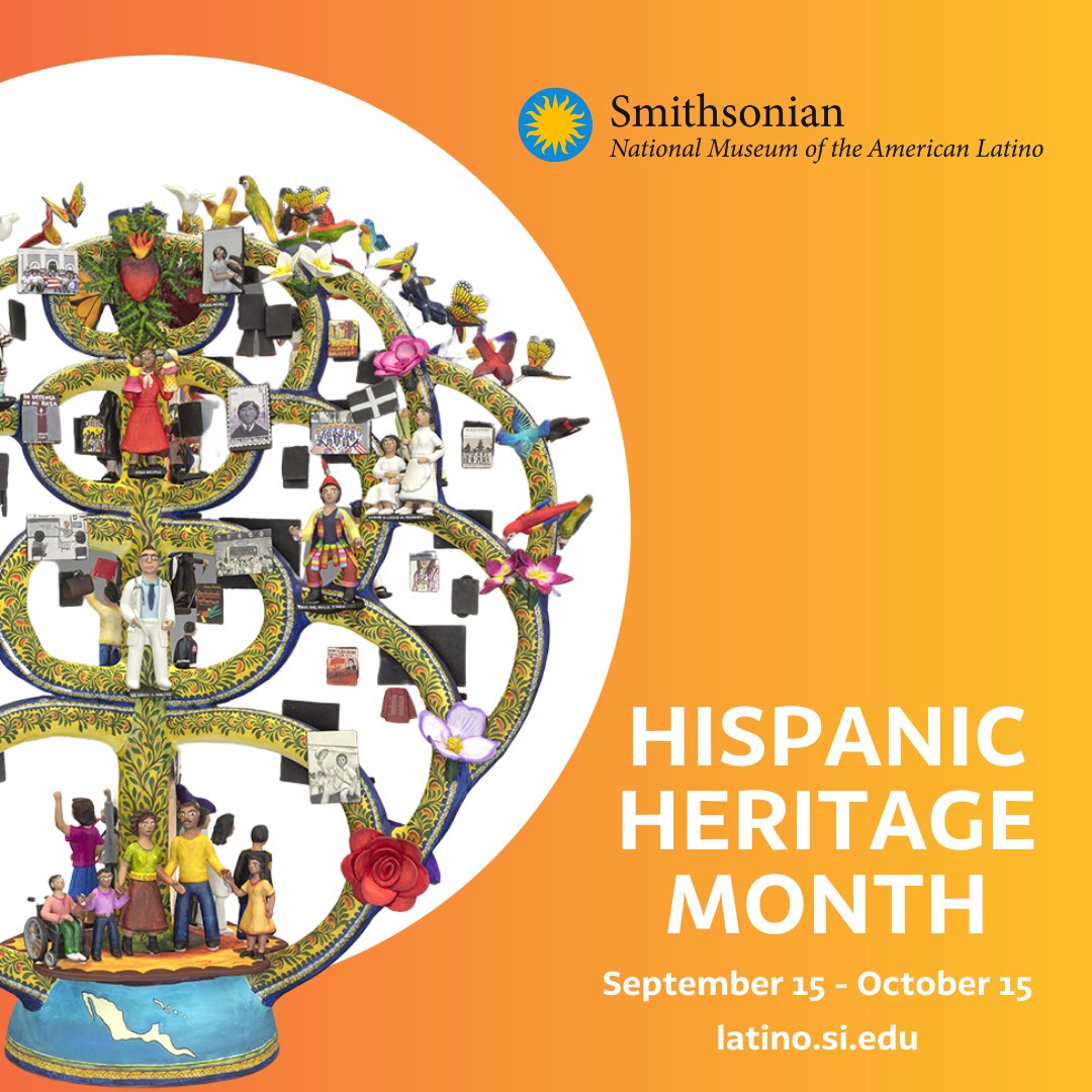 We're kicking off #HHM with our Affiliate and @smithsonian colleagues today! But you can learn about Latino history all year, beyond #HispanicHeritageMonth. Follow our fellow Smithsonian, the @USLatinoMuseum. #AmericanLatinoMuseum #SmithsonianHHM