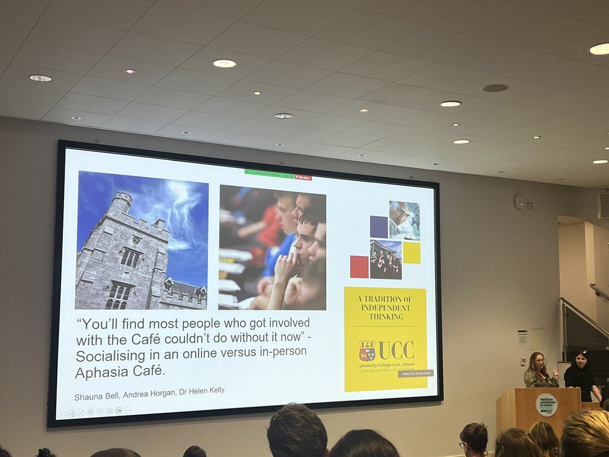 British Aphasiology Society (@basaphasia) on Twitter photo Next up we have Shauna Bell and <a href="/AndreaHorgan3/">Andrea Horgan</a> sharing their work on socialising in an online vs in person aphasia cafe āļø #BASConf23 <a href="/BASConf2023/">International BAS Conference 2023</a> Next up we have Shauna Bell and <a href="/AndreaHorgan3/">Andrea Horgan</a> sharing their work on socialising in an online vs in person aphasia cafe āļø #BASConf23 <a href="/BASConf2023/">International BAS Conference 2023</a>