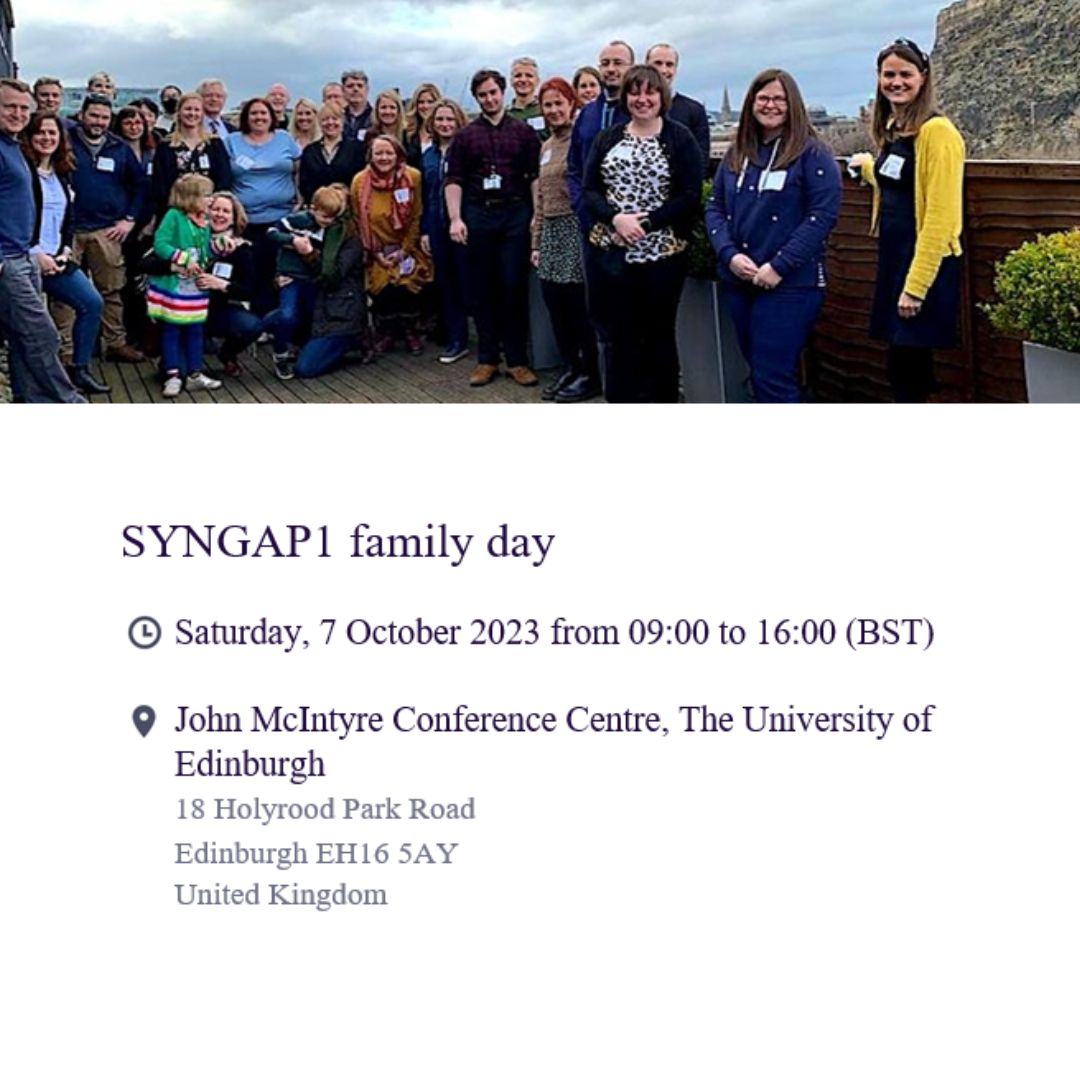 Sign up now to our UK SYNGAP1 family day! eventbrite.com/e/662291390377…