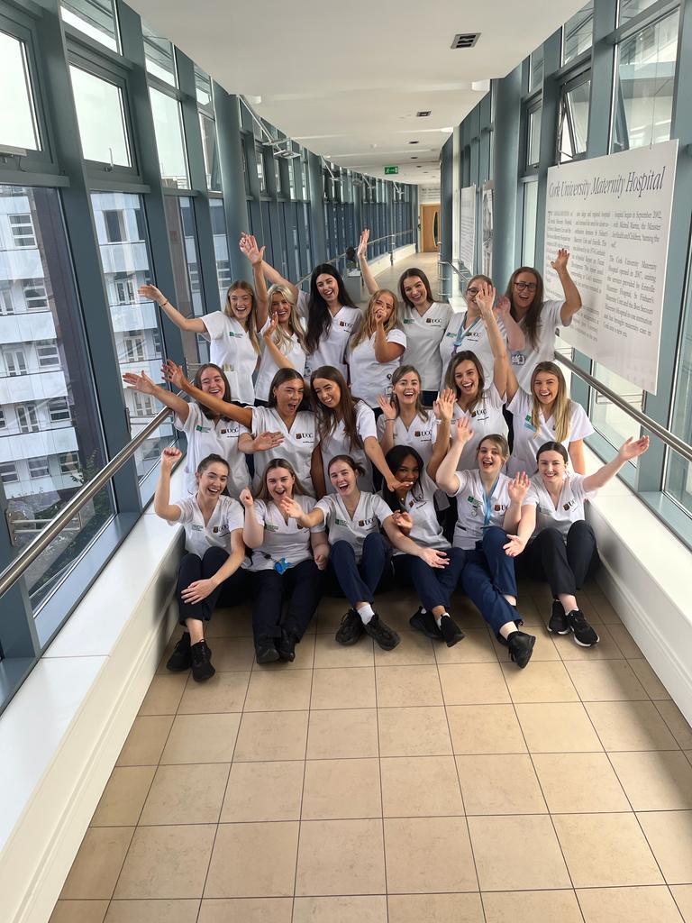 Congratulations BSc Midwifery '24 celebration #CUMH hospital cermony today with their families.  Welcome to the midwifery profession <a href="/doodadayo/">Kate Lyons</a> <a href="/NWIHP/">National Women & Infants Health Programme</a> @NaomiODonovan <a href="/mgtmurphy123/">Dr Margaret Murphy</a> <a href="/margquig/">margaret quigley</a> <a href="/HSELive/">HSE Ireland</a> <a href="/NPEC_UCC/">National Perinatal Epidemiology Centre</a> <a href="/UCC/">UCC Ireland</a> <a href="/uccnursmid/">UCC School of Nursing & Midwifery 🌈</a>
