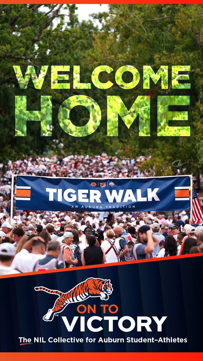 Welcome HOME Auburn Family! Thank you for your continued support! @ontovictorynil