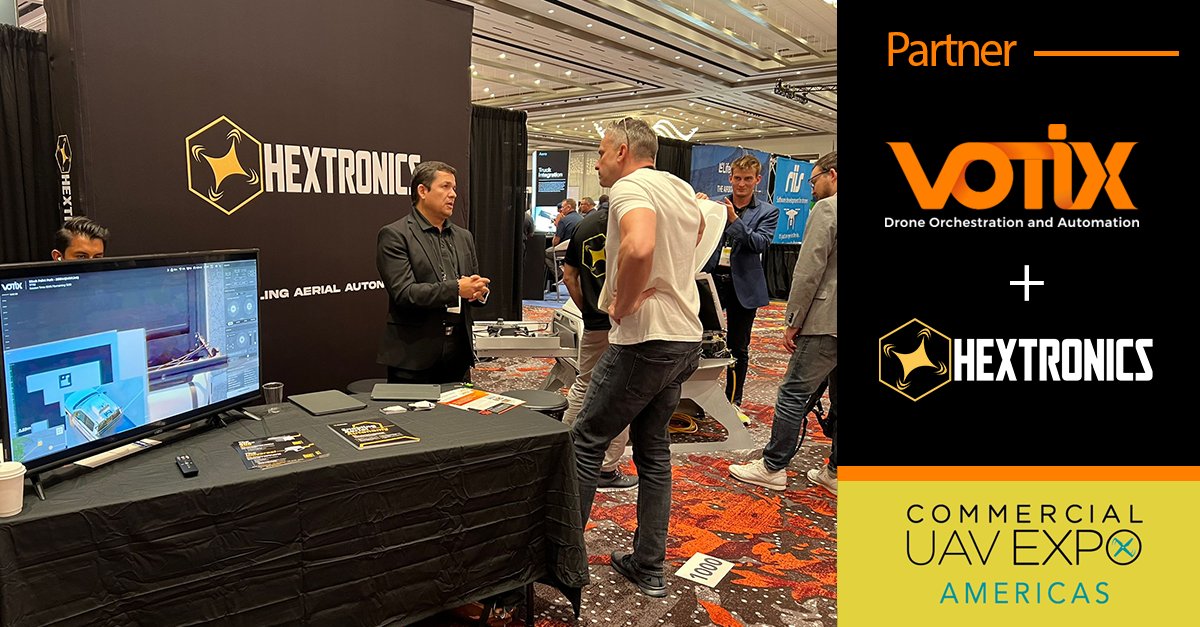 VOTIX and <a href="/Hextronics_Tech/">Hex</a>'s presence at the <a href="/ExpoUAV/">Commercial UAV News</a> was a showcase of progress, setting a clear direction for the future of drone automation. 

Ready to boost your business by partnering with VOTIX? bit.ly/votix-partners

#dronetechnology #droneautomation #partnership