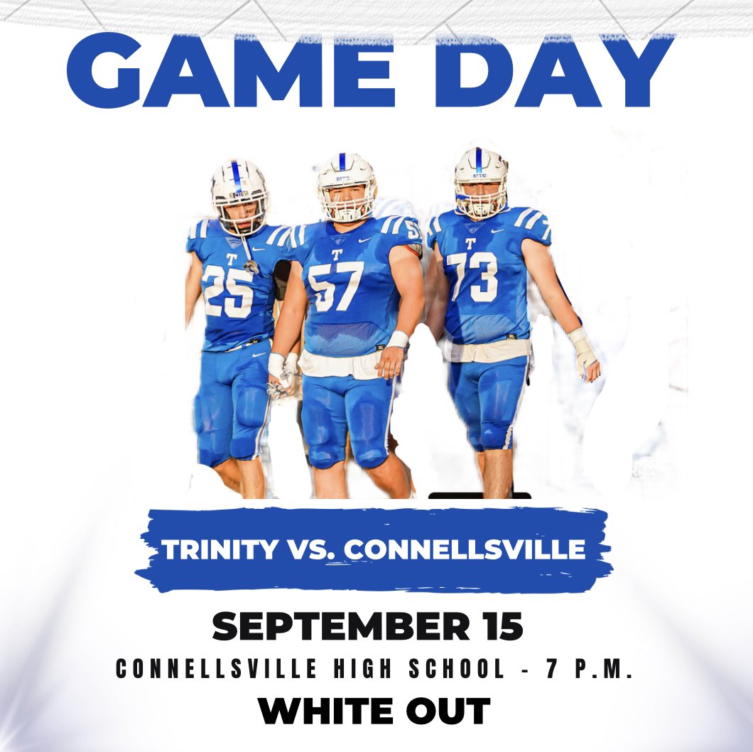 It’s game day‼️‼️
🆚connellsville 
⏰7PM
📍connellsville high school