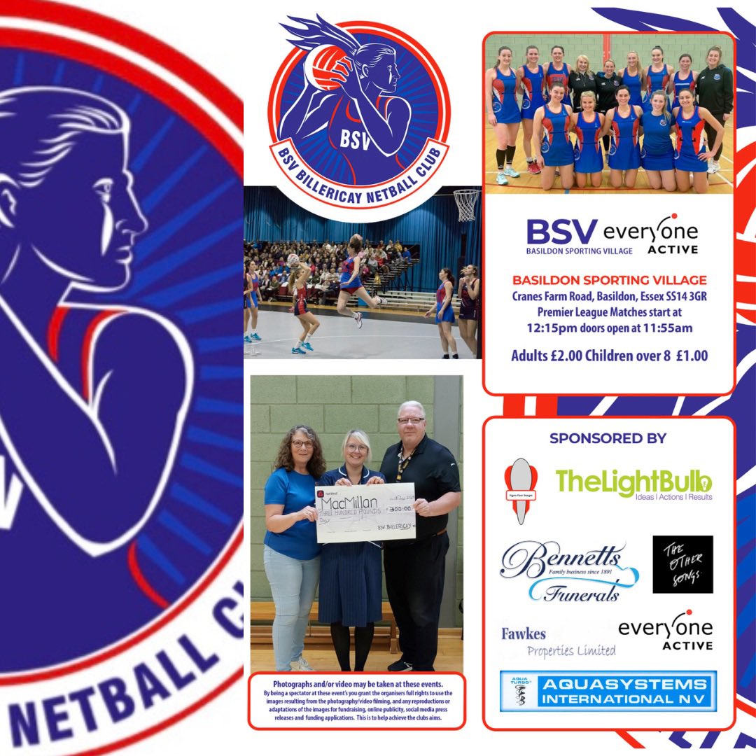 Get these dates in your diary! - great opportunities to come and watch our Prem and Regional sides in action at our wonderful home venue, <a href="/EveryoneActive/">Everyone Active</a> Basildon Sporting Village for just £1 for children and £2 for adults ❤️💙 #TeamBill