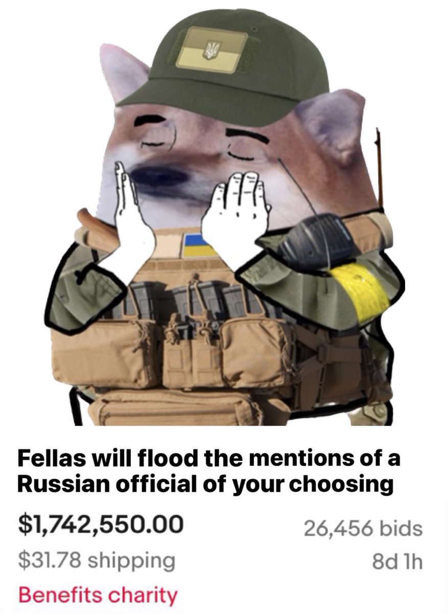 Official_NAFO's tweet image. Get your bids in 🔥