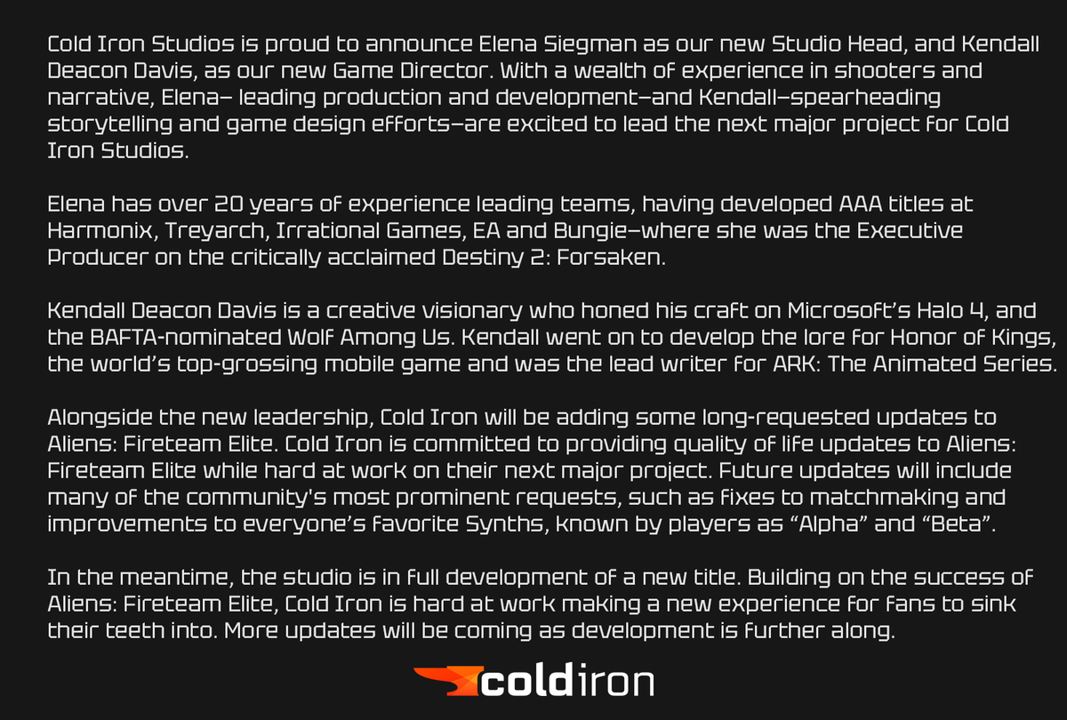 Cold Iron Studios tweet media