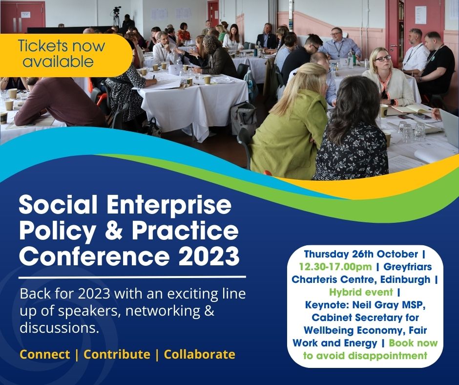 Have you booked your ticket to #SocEntConf23? @SocEntScot members receive a special members discount on their ticket price! Book now and join us to connect, contribute and collaborate. 🗓️ Thurs 26 Oct, 12:30 - 17:00 📍 @CharterisCentre & online 🎟️ eventora.com/en/Events/se-c…