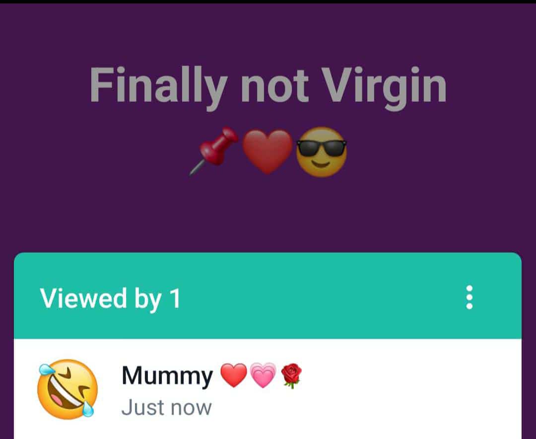 Hits differently when Mummy sees your status 😂🙈