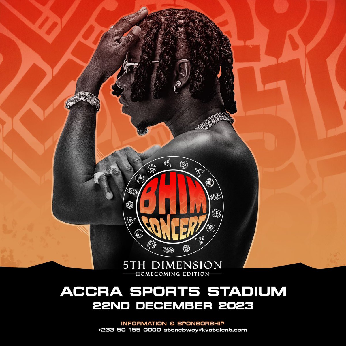 ASHAIMAN TO THE WORLD FESTIVAL + 5TH DIMENSION HOME COMING + BHIM CONCERT  - Let’s take it to the Accra Sports Stadium 🏟️ FRIDAY 22 DEC 23
#BHIMCONCERT23 #BF23 #5DHOMECOMING