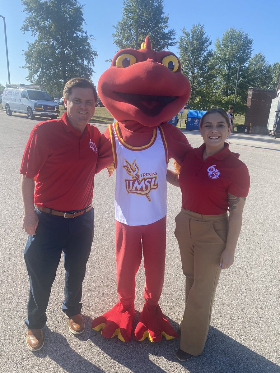 Catch us around STL celebrating 60 years of UMSL!!! Can you find Louie on or off campus today!? #claytonmo #downtownSTL #UMSL60