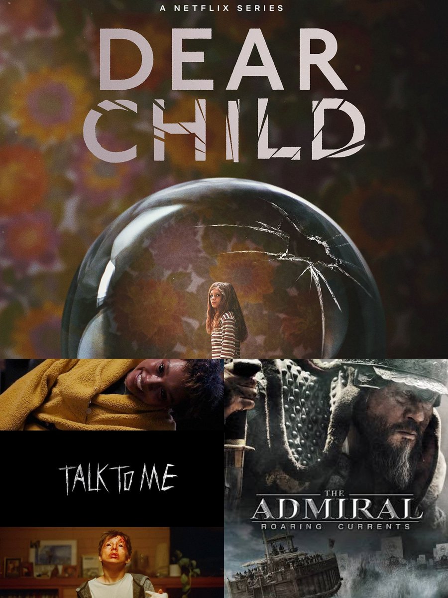 TalkiesFriday's tweet image. Weekend Watchlist ✌️

1. #TalkToMe
2. #DearChild
3. 'The Admiral : Roaring Currents'