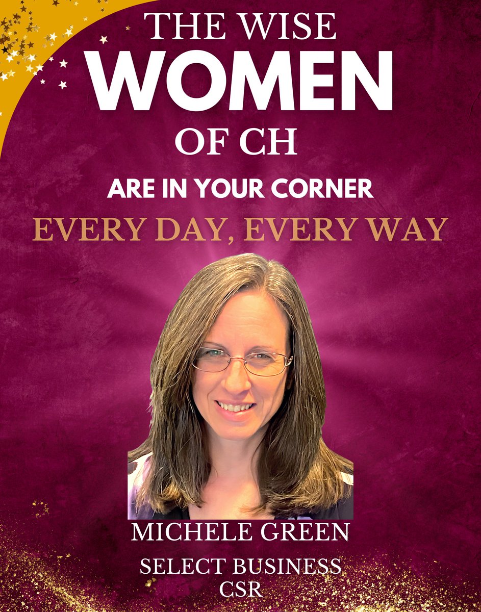 The Wise Women of CH series recognizes the remarkable talents, ingenuity, commitment and capabilities of Michele Green. Not only is Michele always prepared to insure someone else is successful before her... she's always in your corner.  #wisewomen #InYourCorner