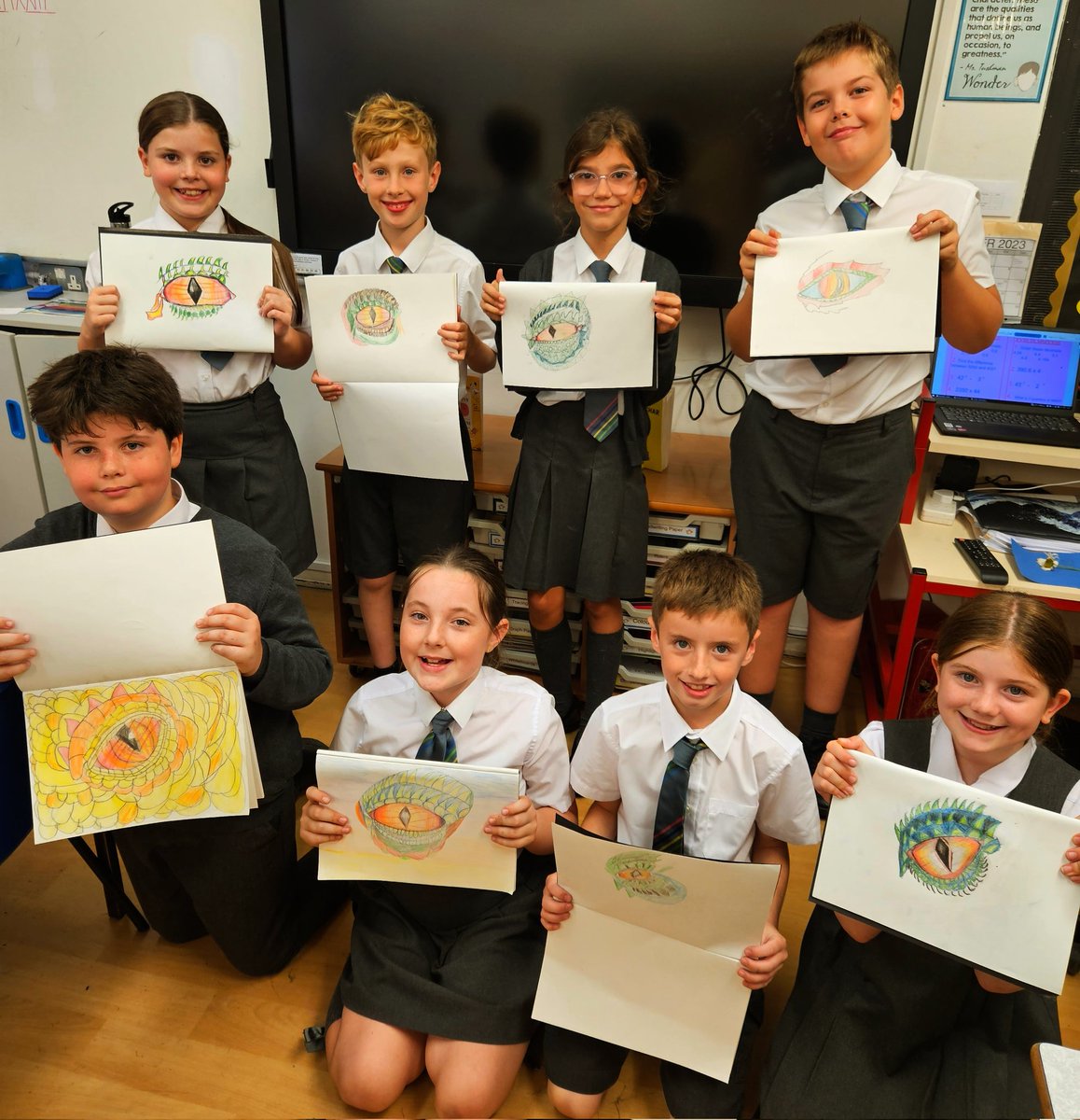 Year6TSP's tweet image. This week, we also completed out #TSPArt linked to our class novel, &apos;Holes&apos;. They were all so good that we had to share them all! 🎨