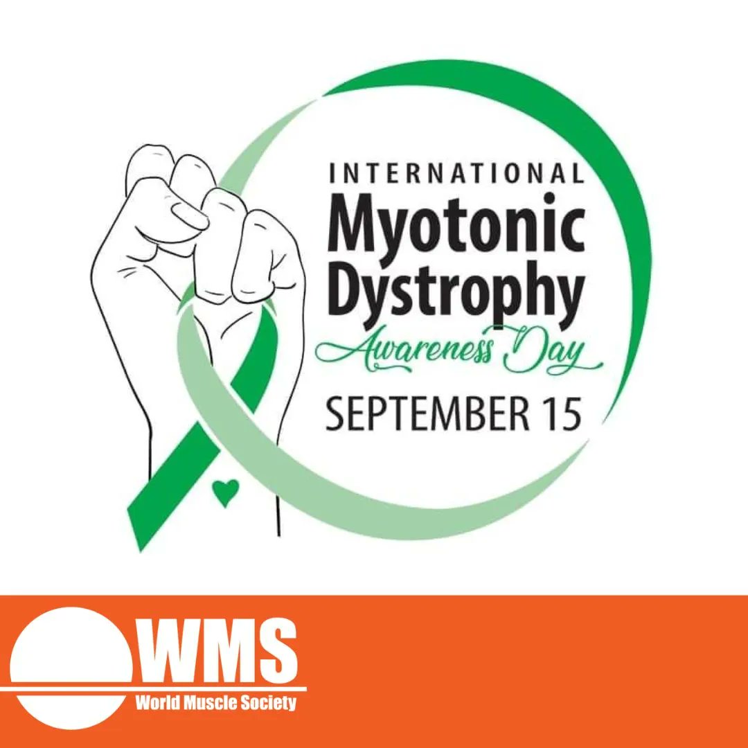 WorldMuscleSoc's tweet photo. Today is International Myotonic Dystrophy Awareness day. Myotonic dystrophy is the most common form of adult muscular dystrophy. There is currently no cure and there are no approved treatments. Our members are working to better understand the condition and how to manage it. https://t.co/3uYnoagzcA