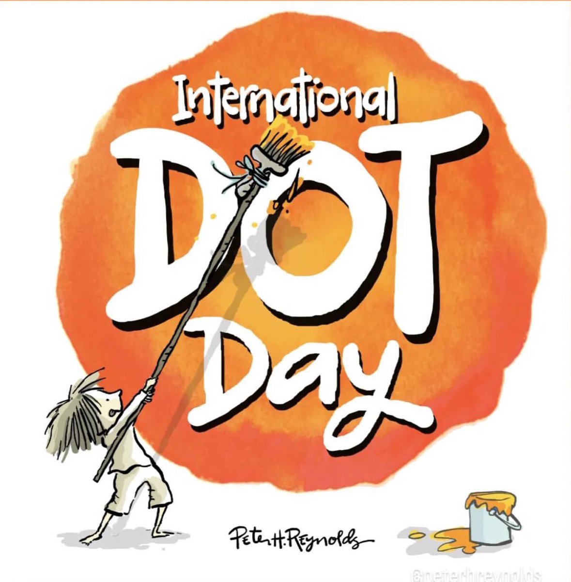 Peter H. Reynolds (@peterhreynolds) on Twitter photo Happy International Dot Day!! #DotDay 2023 is here!! <a href="/DotClubConnect/">International Dot Day</a> 190 countries celebrating! Let me know where you are celebrating! #creativity #courage #kindness #impact ❤️💕 Happy International Dot Day!! #DotDay 2023 is here!! <a href="/DotClubConnect/">International Dot Day</a> 190 countries celebrating! Let me know where you are celebrating! #creativity #courage #kindness #impact ❤️💕