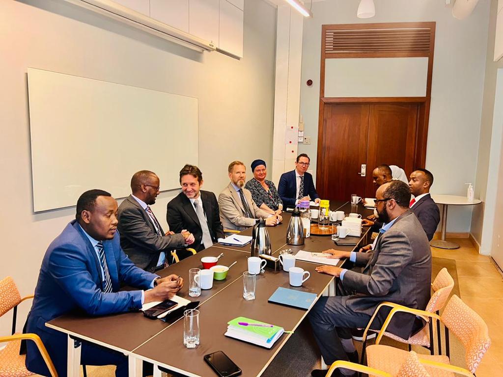 nasirarush's tweet photo. We express our deep gratitude for the warm welcome extended to us by His Excellency, @SwedAmbSomalia, during our visit to the Swedish embassy in Nairobi today. 

The Swedish government plays a crucial role as a key partner in supporting Somalia's initiatives for Disaster Risk Reduction implemented by @UNDPSomalia. This support has significantly strengthened our capacity to address and mitigate disaster risks in #SWS. 

Our discussions also encompassed various healthcare programs implemented by @UNFPASomalia, with the aim of enhancing healthcare services to most vulnerable members of the community. 

We further emphasized the importance of #women #empowerment programs in advancing gender equality, promoting #women's #rights, and fostering their active participation in society.

We greatly value and appreciate @SwedeninSomalia ongoing cooperation and shared dedication to the development of our country.