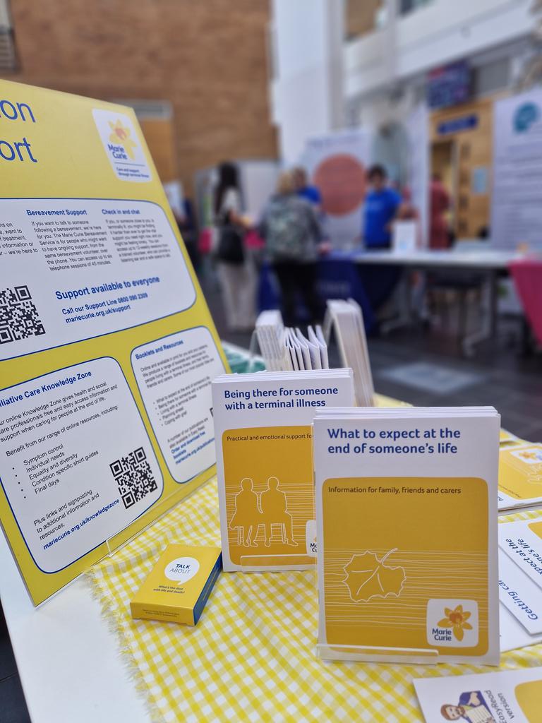 I'm representing <a href="/MarieCurieEastE/">Marie Curie East of England</a> today at the <a href="/PalliativeNNUH/">NNUHPalliativeCare</a> team at their Palliative Care Information Day. Lots of great conversations and interactions #PalliativeCare