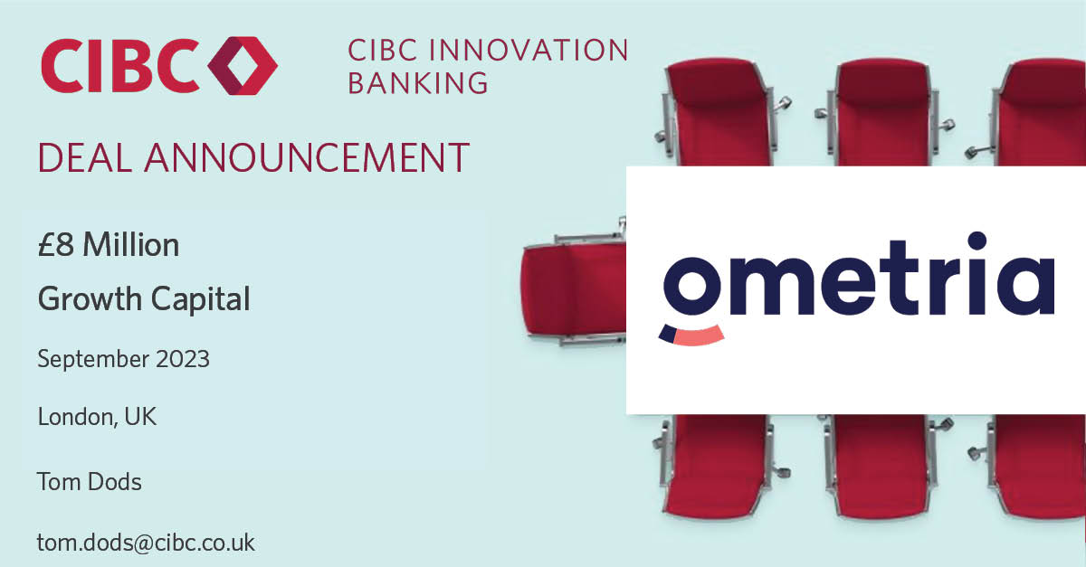 We are happy to announce an £8m growth capital package to <a href="/OmetriaData/">Ometria</a>, a customer data and experience platform. Ometria will use the capital  to further develop and advance the retail-specific AI capabilities of its platform.
Read more: innovationbanking.cibc.com/en/press-relea…
