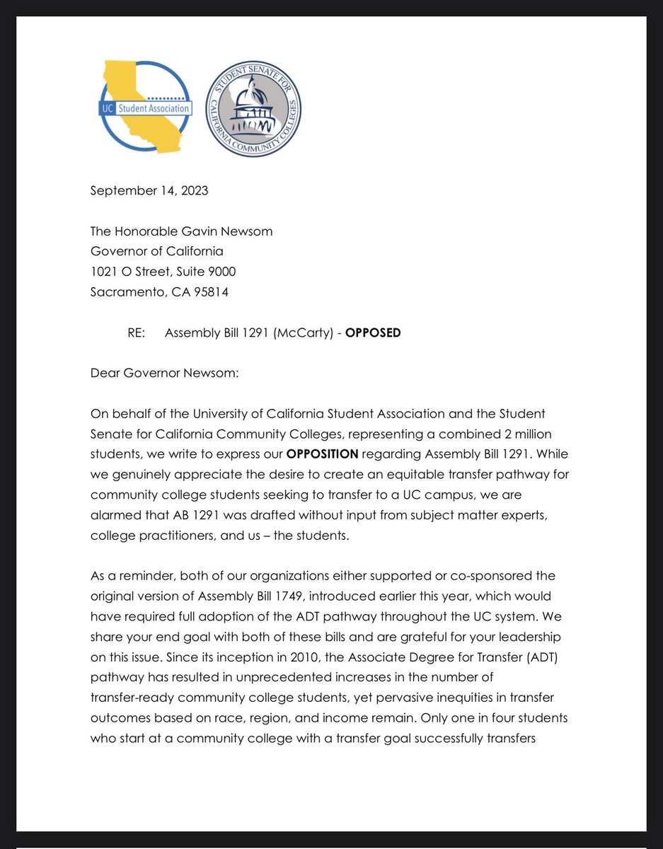 UC Student Association tweet media