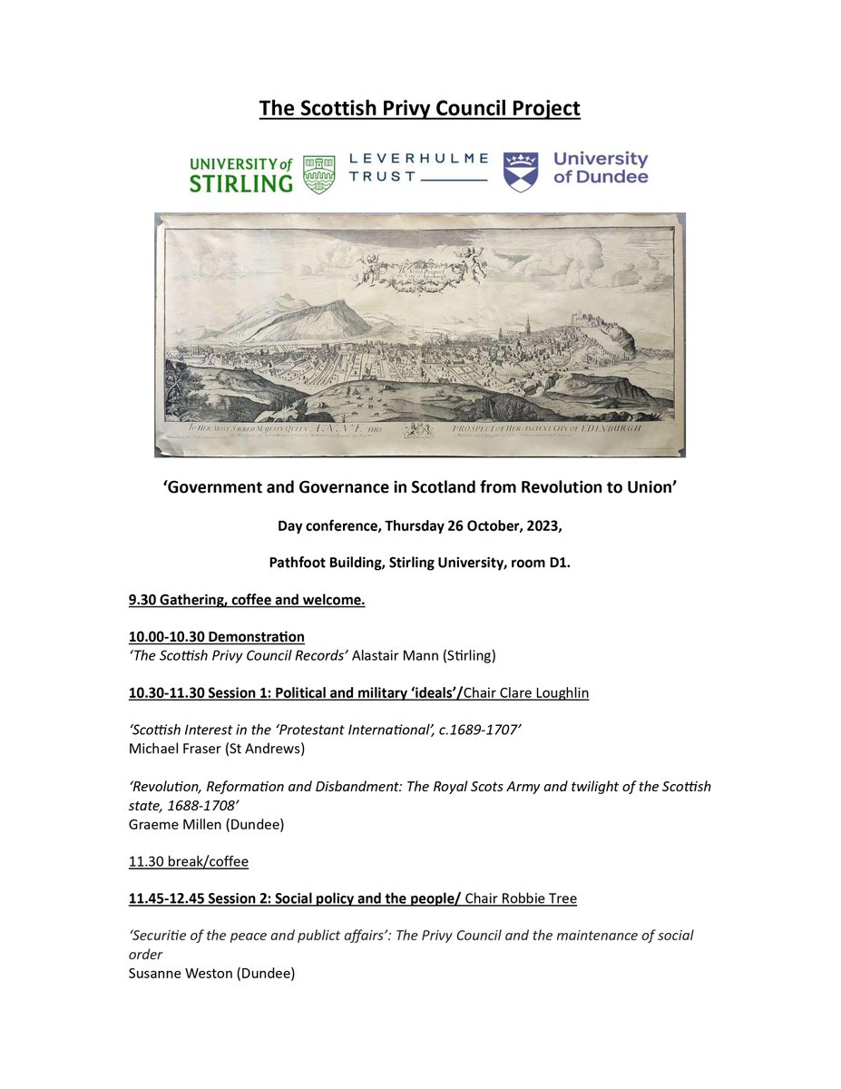 The Scottish Privy Council, 1692-1708 tweet media