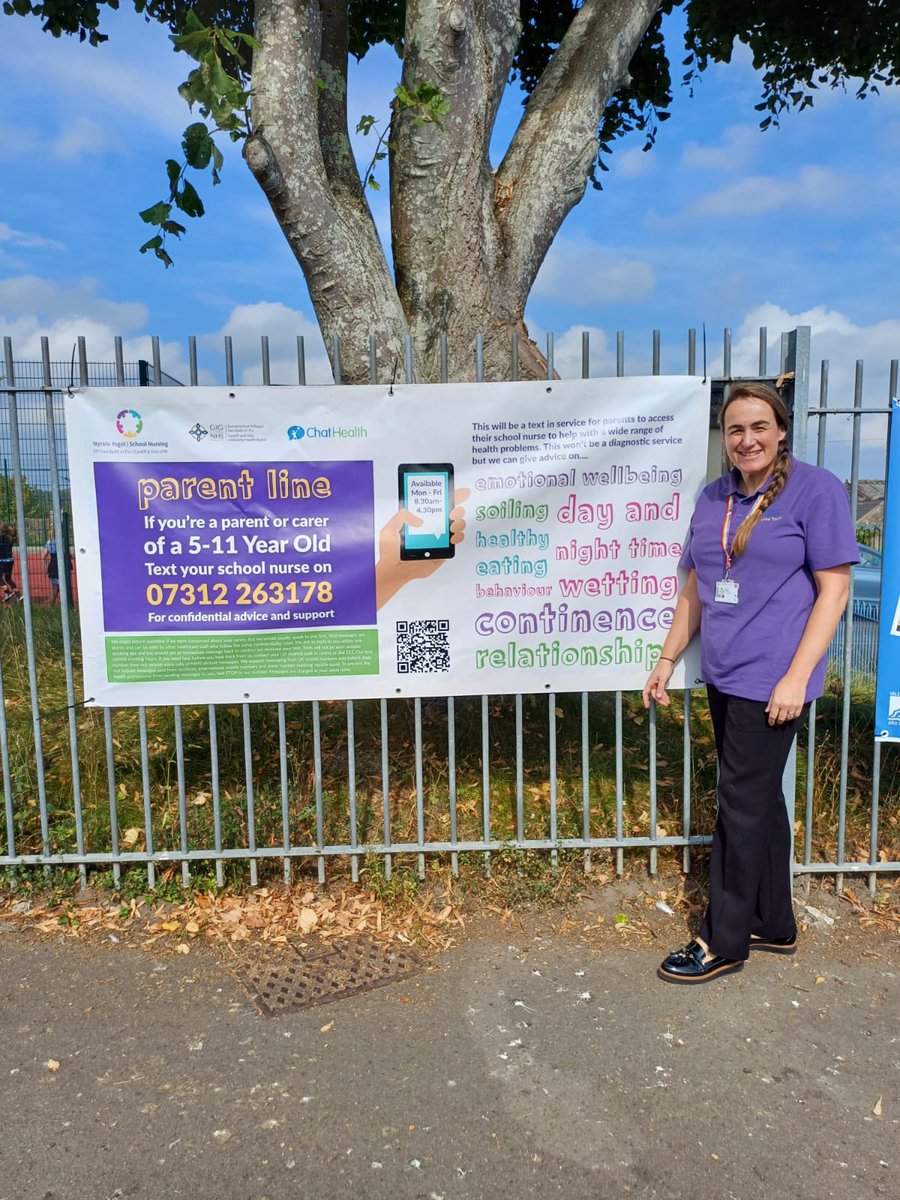Cardiff and Vale School Nursing team (@cav_snteam) on Twitter photo Our School Nurse Emma, has been out and about in the Vale today promoting our parent line text service!
If you have a child between 5-11 years old and would like further support or advice, please text 07312 263178 to speak to your school nurse. <a href="/CAV_CYPFHS/">CYPF/ PPIT💙</a> <a href="/ChatHealthNHS/">ChatHealth NHS</a> Our School Nurse Emma, has been out and about in the Vale today promoting our parent line text service!
If you have a child between 5-11 years old and would like further support or advice, please text 07312 263178 to speak to your school nurse. <a href="/CAV_CYPFHS/">CYPF/ PPIT💙</a> <a href="/ChatHealthNHS/">ChatHealth NHS</a>
