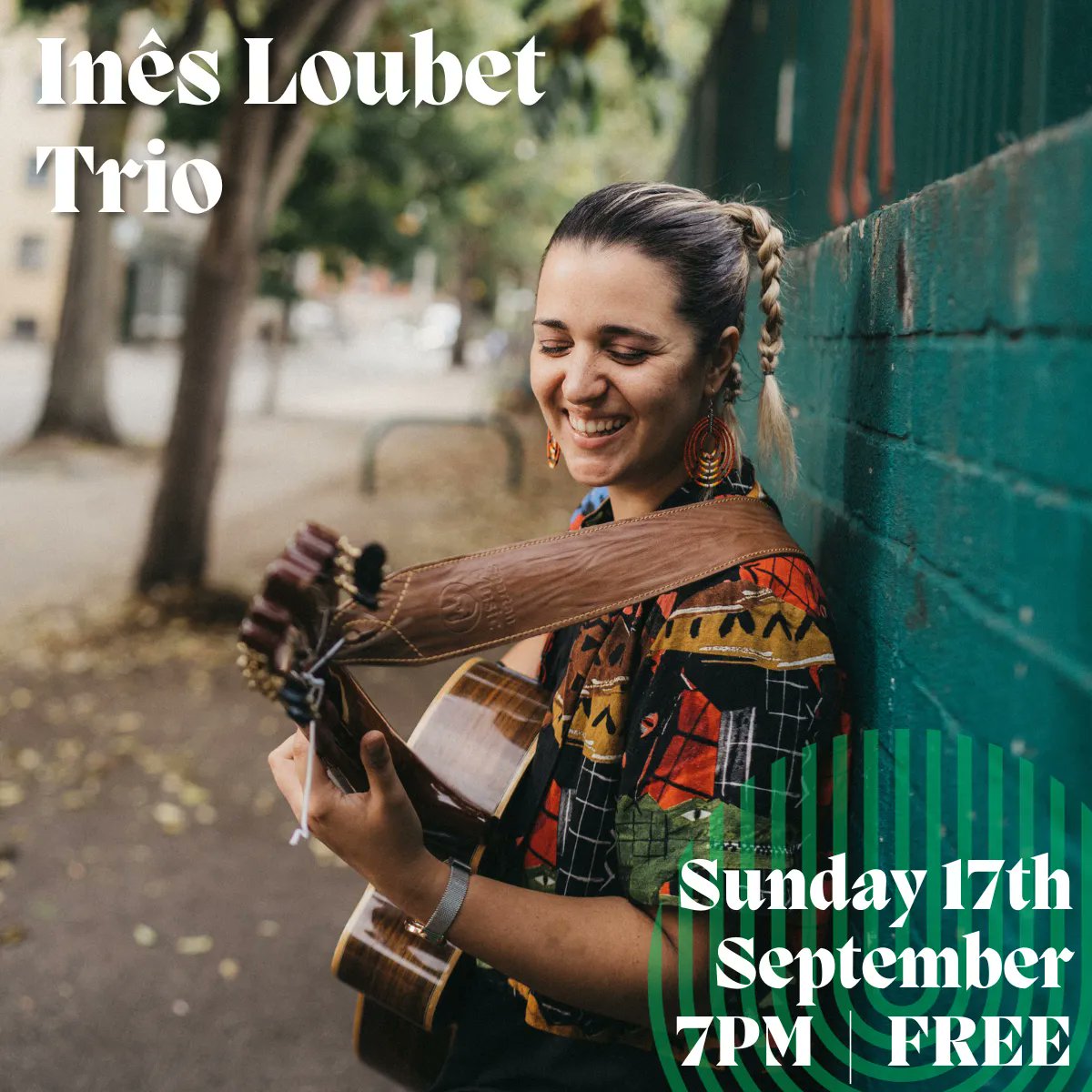 THIS SUNDAY we are delighted to welcome the Inês Loubet Trio. 'Inês Loubet is considered to be one of London's most exciting multi-instrumentalists and her original compositions navigate through the influences of Jazz, vibrant latin grooves and her native language, Portuguese.'