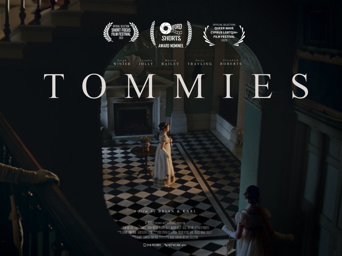 Tommies a film by Brian Fairbairn and Karl Eccleston hits the festivals today and this weekend! @Oxford_Shorts @queerwavecyprus and at Short Focus Festival part of @framelightorg Produced by @Epik_Pictures supported by @bfinetwork Very excited!