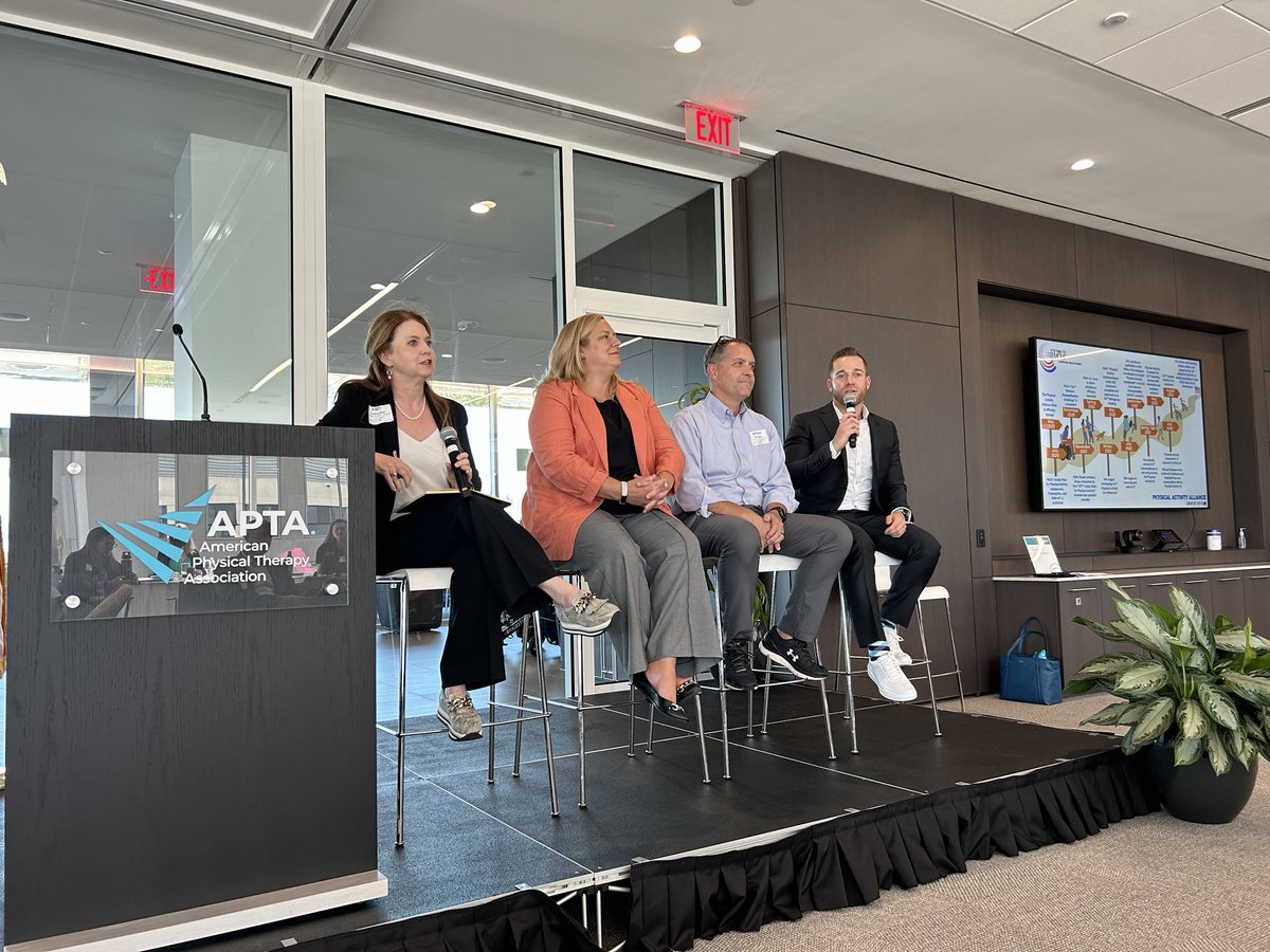 Honored to moderate a panel discussion on advocacy for the Physical Activity Alliance Symposium with this excellent group of professionals. #PAA #movewithus