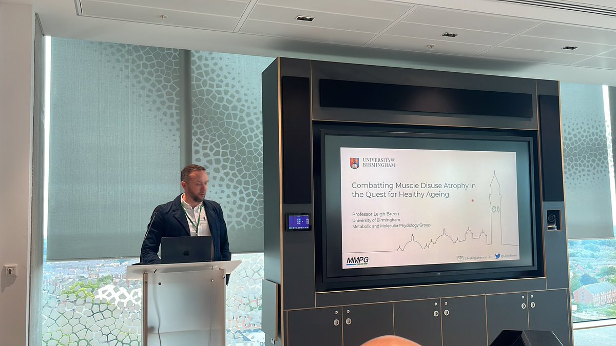 Paige Cole (@paigecole44) on Twitter photo Fourth & final session🗣️ Interventions to Offset Muscle Ageing.
Prof Leigh Breen gives an insight into his work: Combatting Muscle Disuse Atrophy in the Quest for Healthy Ageing🧫
<a href="/ARThealthyaging/">ART of Healthy Ageing Network</a> <a href="/LJMU/">Liverpool John Moores University</a> <a href="/LJMUSportSci/">LJMU Sport Science</a> <a href="/ProrizonTech/">Prorizon Tech</a> <a href="/BBSRC/">Biotechnology and Biological Sciences Research</a> <a href="/BiochemSoc/">Biochemical Society</a> <a href="/ThePhySoc/">The Physiological Society</a> Fourth & final session🗣️ Interventions to Offset Muscle Ageing.
Prof Leigh Breen gives an insight into his work: Combatting Muscle Disuse Atrophy in the Quest for Healthy Ageing🧫
<a href="/ARThealthyaging/">ART of Healthy Ageing Network</a> <a href="/LJMU/">Liverpool John Moores University</a> <a href="/LJMUSportSci/">LJMU Sport Science</a> <a href="/ProrizonTech/">Prorizon Tech</a> <a href="/BBSRC/">Biotechnology and Biological Sciences Research</a> <a href="/BiochemSoc/">Biochemical Society</a> <a href="/ThePhySoc/">The Physiological Society</a>