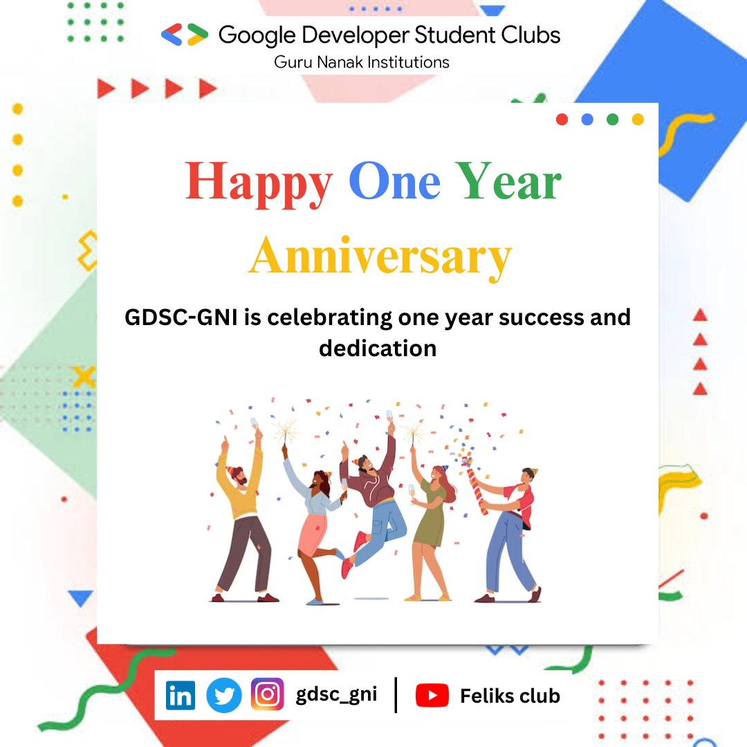 gdsc_gni's tweet photo. "Onto the next chapter of GDSC-GNI..."

Every ending has a new beginning, and the past year has given us nothing but joy...🥰

The previous year was filled with meaningful connections, soulful attachments, and an ambitious work culture...🤩 https://t.co/LXv5ImbA1q