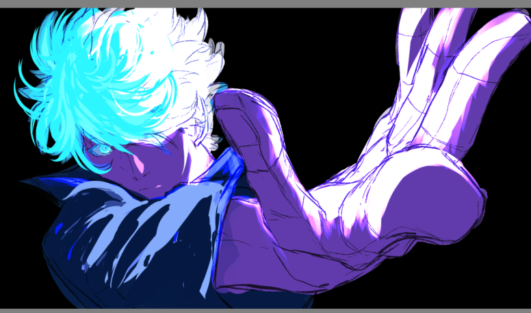 BoundlessVortex's tweet photo. So, for this one I ended up with an interesting but clanky result.
#GojoSatoru #JujutsuKaisen #jjkfanart #anime #AnimeArt https://t.co/mNV3r1bsec