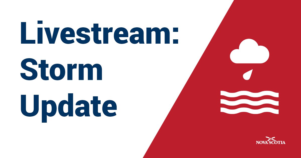 A media availability on preparations for hurricane Lee will be held today, September 15, at 1 p.m. by video conference. It will be livestreamed on @nsgov Facebook and YouTube channels. Participants include: -- Minister John Lohr, Nova Scotia Emergency Management Office