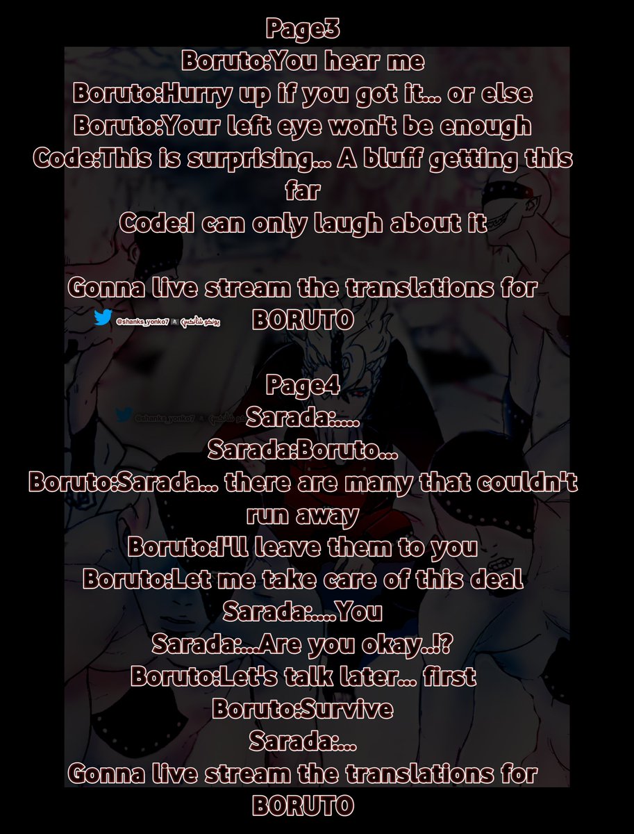 shanks_yonko7's tweet photo. Spoilers #BORUTO #BorutoTwoBlueVortexCh2 #BORUTO82
#BorutoTwoBlueVortex
Full in English
😪❤️🔥 https://t.co/F9bmy0Kex2