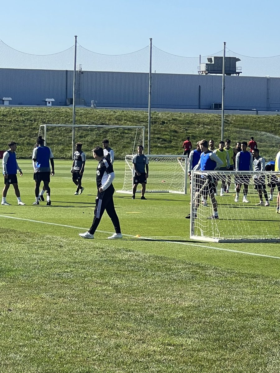 Seba still training with TFC this AM