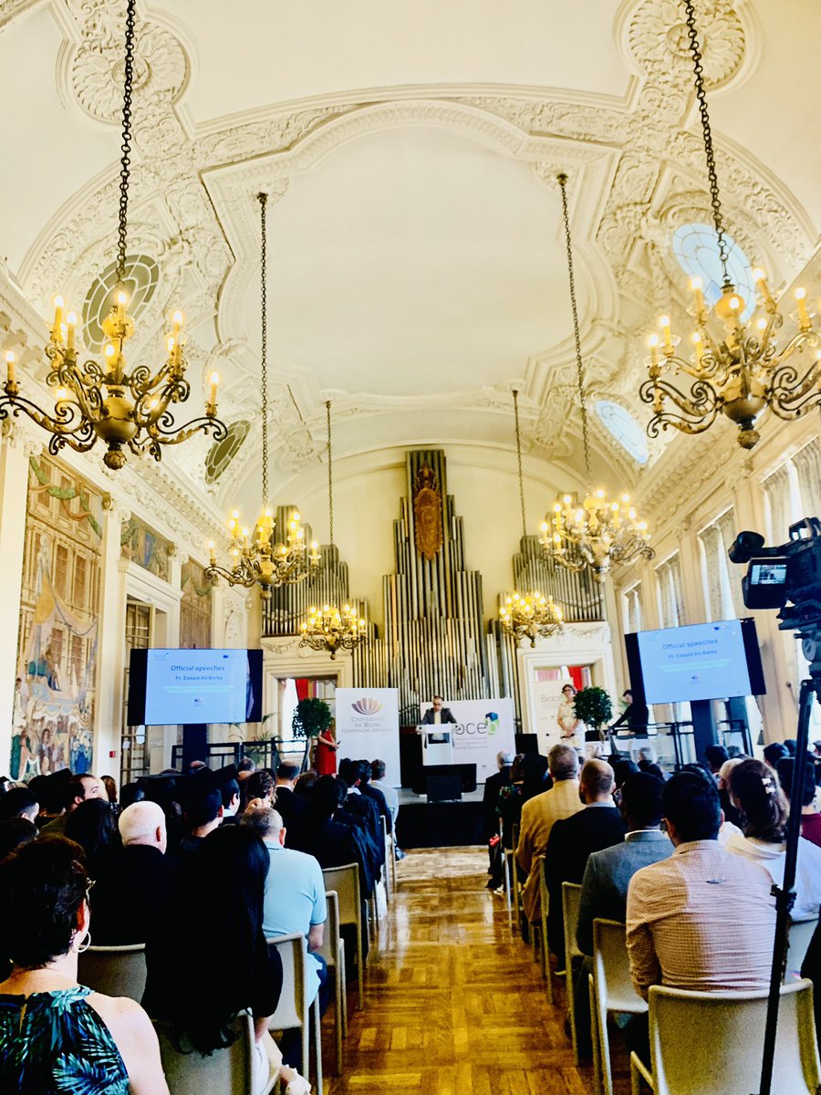 UrcaDri's tweet photo. Ouverture de la cérémonie de remise des diplômes des étudiants du Master #ErasmusMundus #Bioceb , cohorte 21-23 à l’hôtel de ville de #Reims. Félicitations à nos étudiants internationaux ! @universitereims @TallinnTech @AaltoUniversity @UniversiteLiege @AgroParisTech https://t.co/uVZRzwfWLW