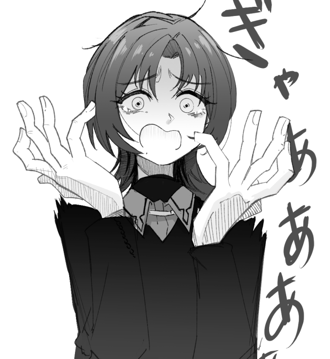 ビビり方がホロの中でもかなりレベル高くてよかった。ギャップ。
#青原稿中 #青ペン 