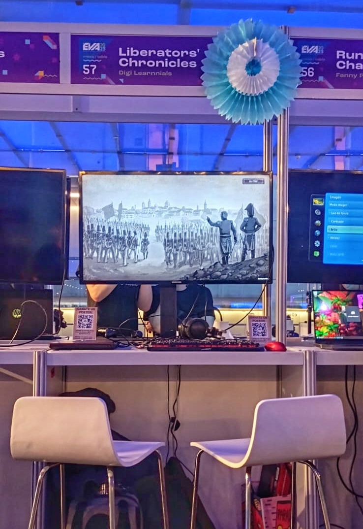 Liberators' Chronicles - STEAM WISHLIST NOW (@playliberators) on Twitter photo ¡Ya estamos listos! Día muy importante para nosotros en <a href="/digilearnnials/">DIGI Learnnials</a>.
Te esperamos para probar la demo de Crónicas en la #EVAPLAY2023 🎮🔥
Busca el stand más revolucionario, nos vas a reconocer 🇦🇷 (N°57, porlasdudas). Tenemos sorteos y muchos nervios.😅
Ayudanos con 🔁o ♥ ¡Ya estamos listos! Día muy importante para nosotros en <a href="/digilearnnials/">DIGI Learnnials</a>.
Te esperamos para probar la demo de Crónicas en la #EVAPLAY2023 🎮🔥
Busca el stand más revolucionario, nos vas a reconocer 🇦🇷 (N°57, porlasdudas). Tenemos sorteos y muchos nervios.😅
Ayudanos con 🔁o ♥