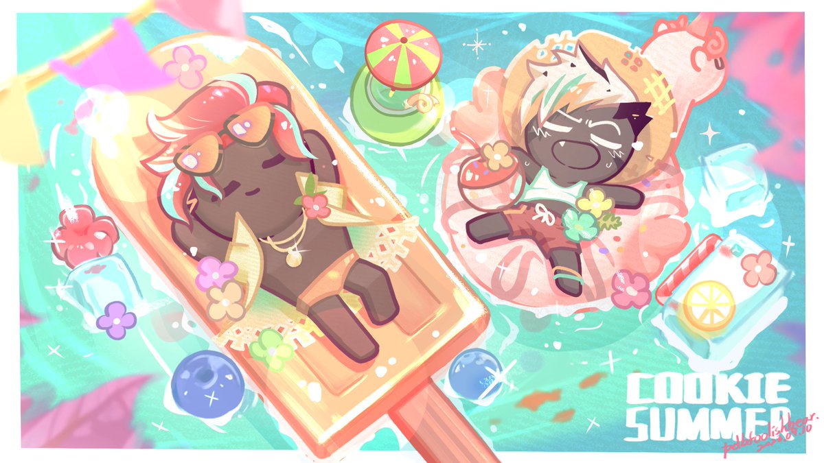 Summer Memories☀️
#crunchychipcookie #wildberrycookie #cookierunkingdom