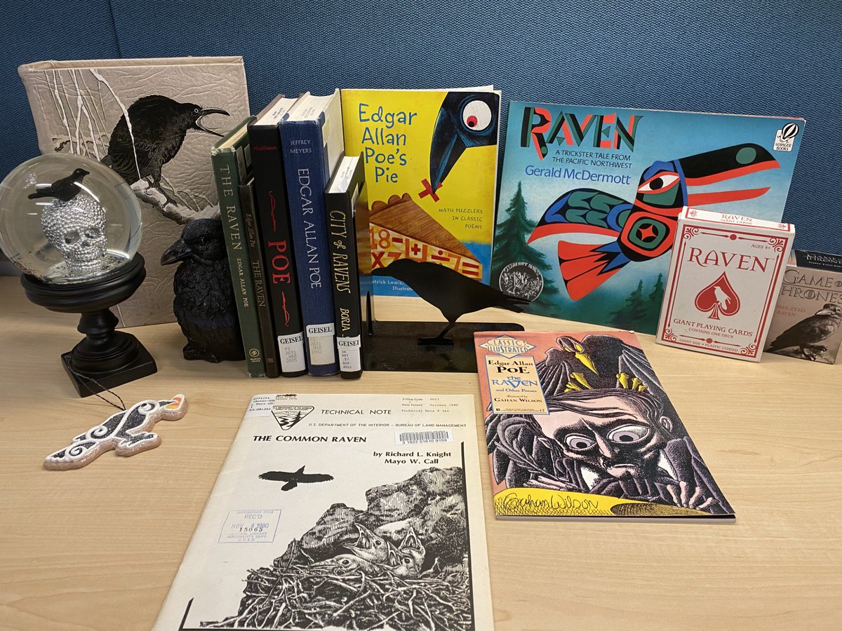Our newest exhibit is now open: Ravens @ The Nest! #ucsdlibrary

From personally curated retail relics and collectibles plucked from staff cubicles to favorite raven books and poems from the Library’s catalogs, there's plenty to explore! 

More ℹ️: bit.ly/3sv7TEy