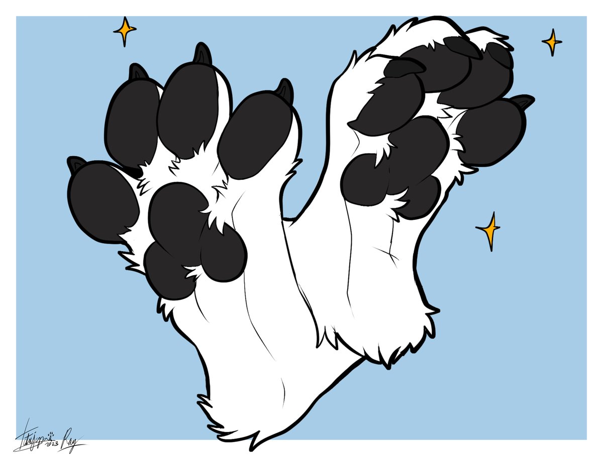 (Uh oh time for another trend already.)
Advertise your account using only your paws!

🖌️ <a href="/Remy__Wolf/">Remy</a> 
🐾 <a href="/RaymondFoxford/">Ray</a> &amp; <a href="/Tatujapa/">TatuJapa</a>