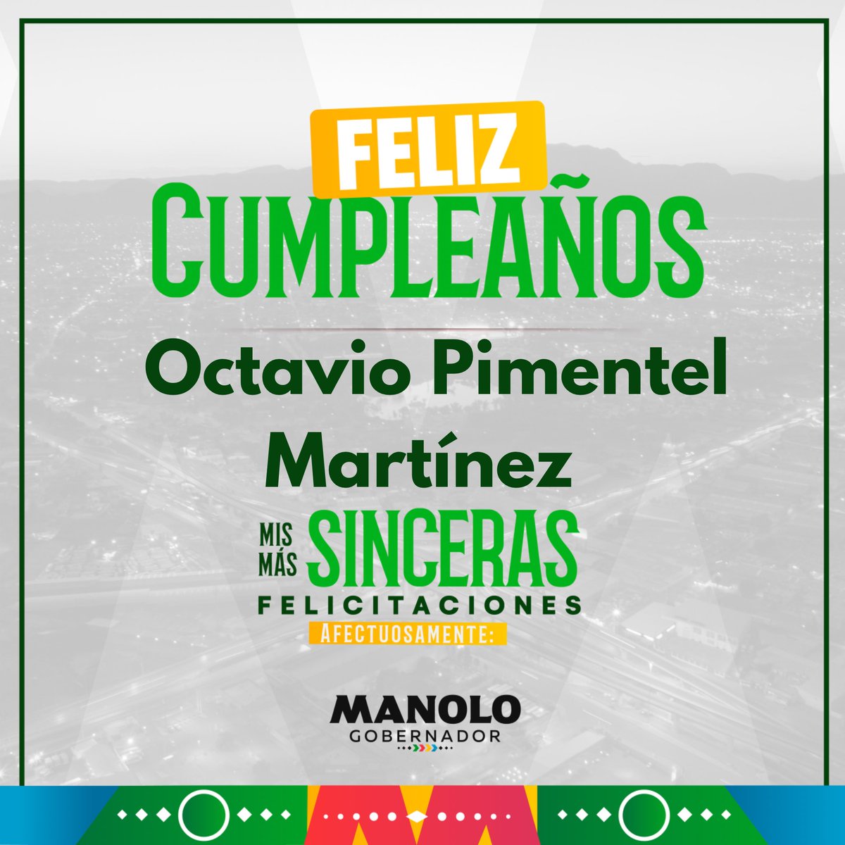 ¡Que la pases muy bien compadre, un fuerte abrazo!