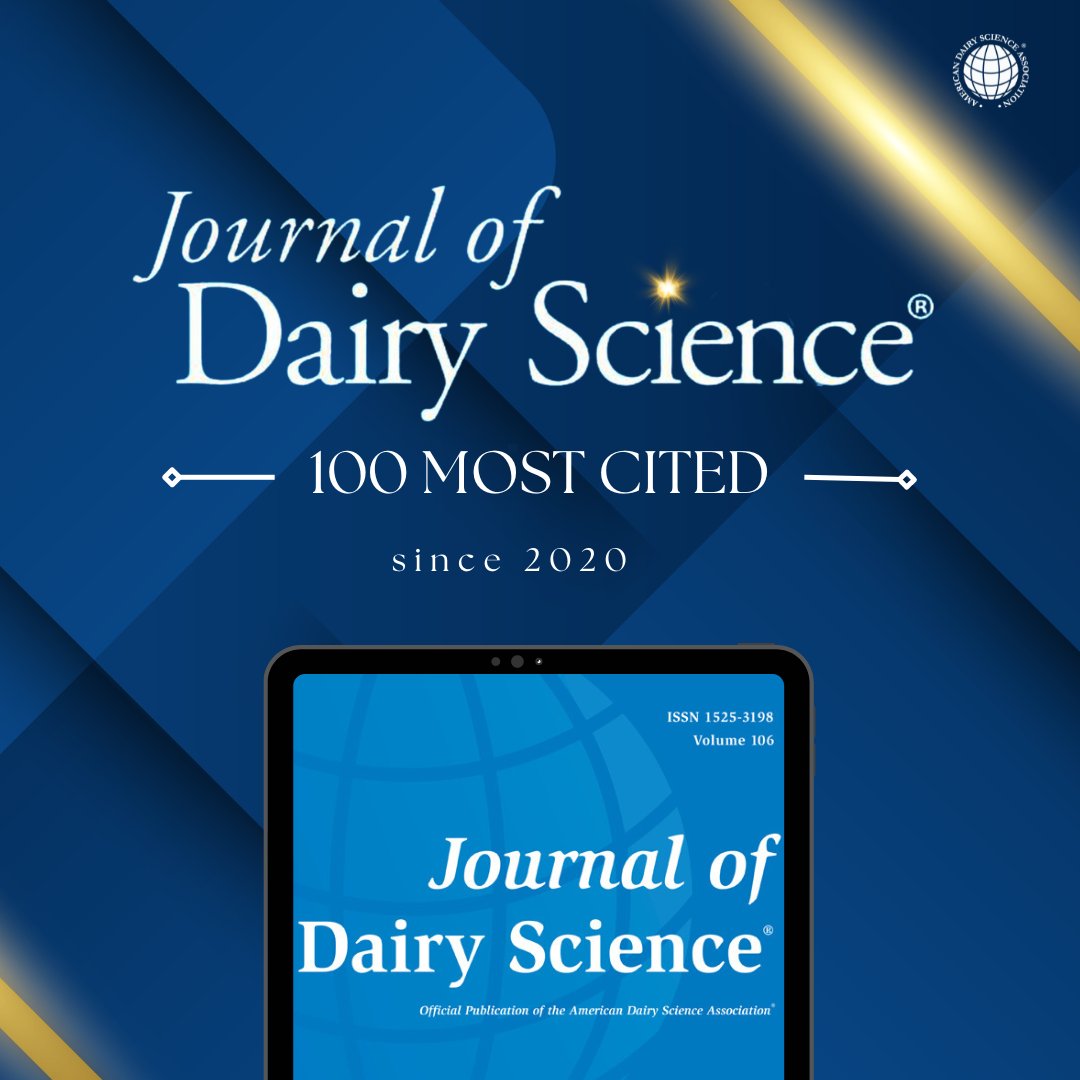 Ever heard about harvesting the sun twice? Turns out lots of folks are citing our work regarding #agrivoltaics and the use of #solar to shade #dairy cows. Our paper in <a href="/jdairyscience/">Journal of Dairy Science | JDS Communications</a> is one of the 100 most cited papers since 2020! <a href="/ADSAorg/">ADSA</a>  <a href="/bradheins/">Brad Heins</a>  doi.org/10.3168/jds.20…