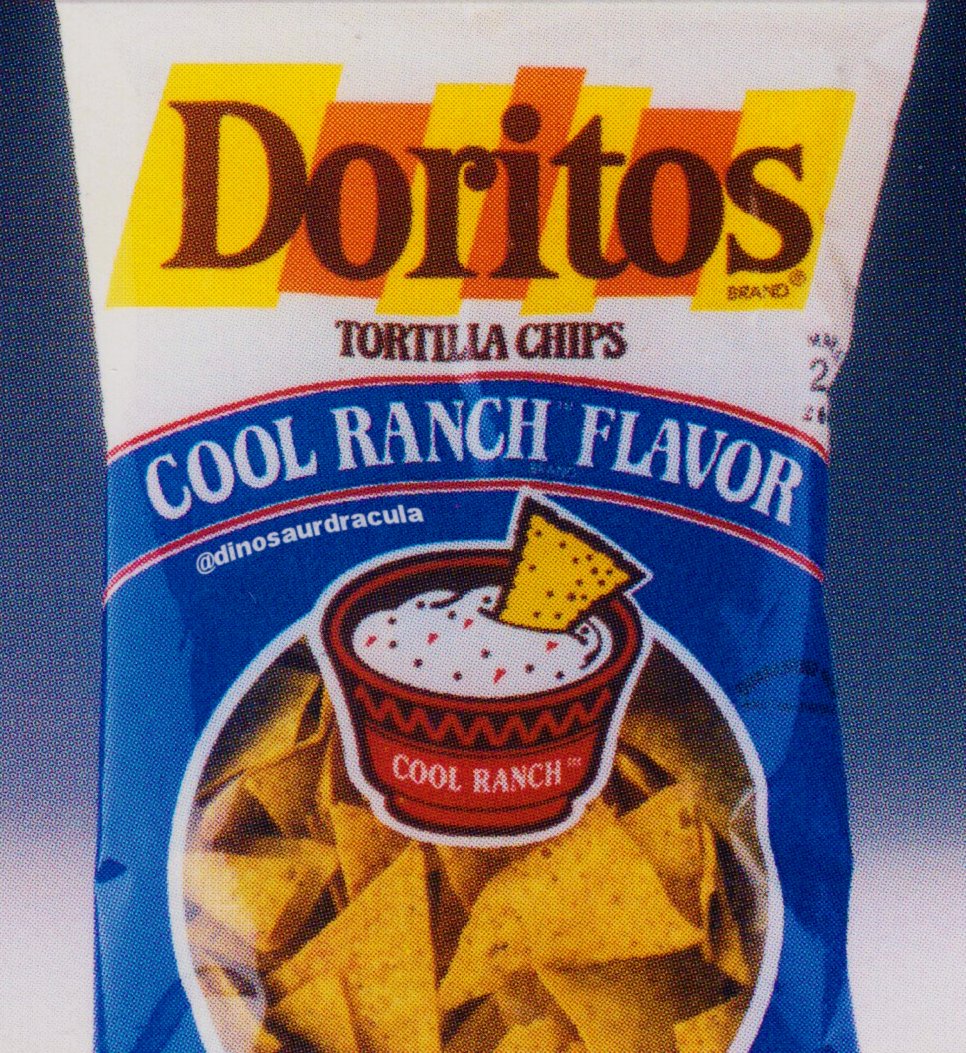 DinosaurDracula's tweet image. if we want to right this ship, step one is getting doritos back into windowed bags