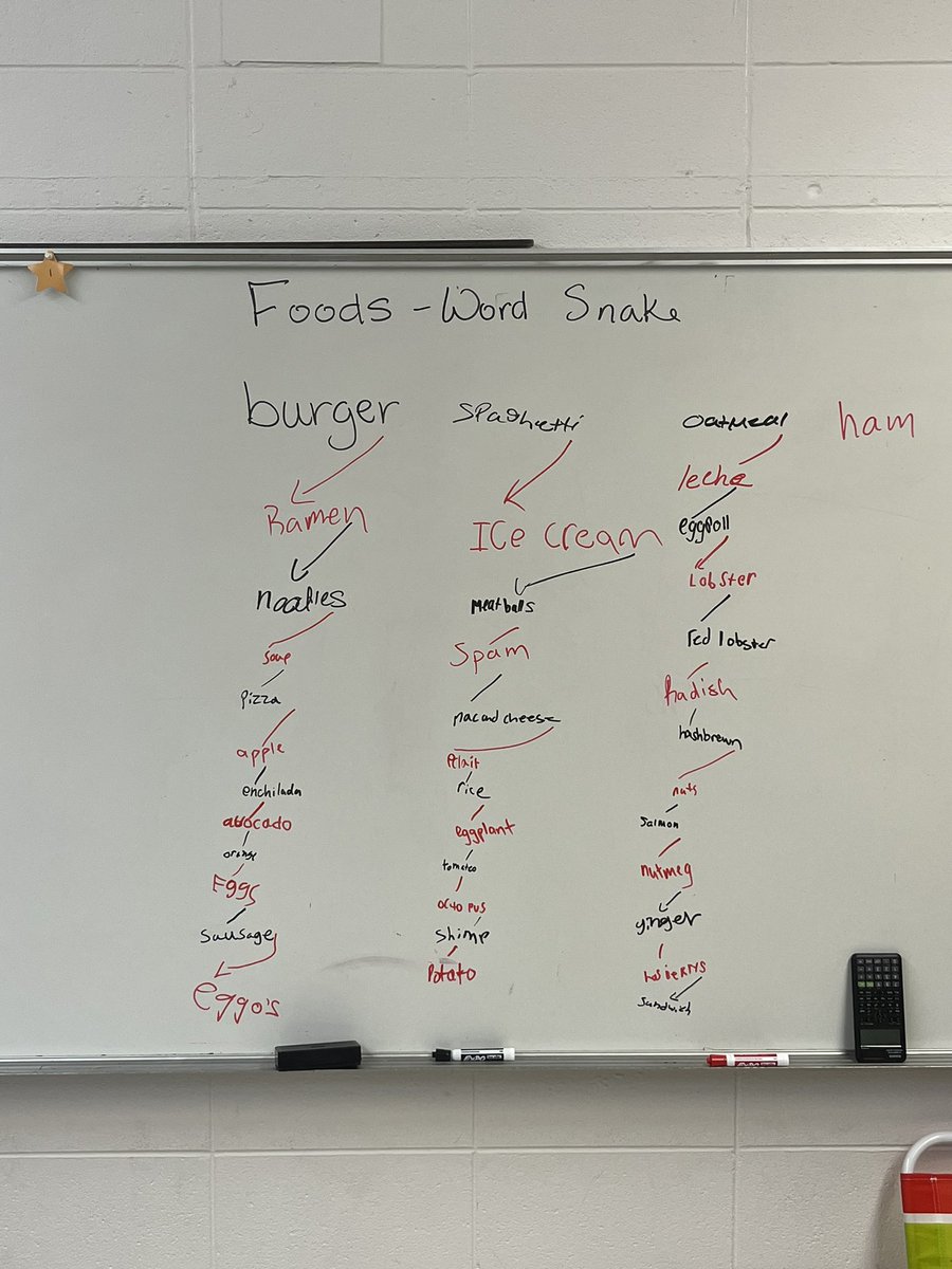 cdavissmiles4's tweet image. My Homeroom created a really long “word snake” today.  #livetheCODE #csmstigers @wayfinder_edu